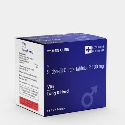 Vig Long &amp; Hard | Pack of 15 | 60 Tablets