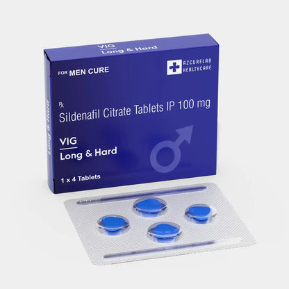 Vig Long &amp; Hard | Pack of 15 | 60 Tablets